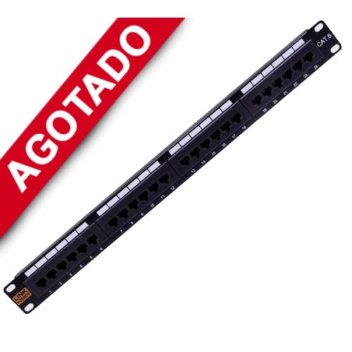 Patch panel 24 puertos cat 6 CERTIFIC UL