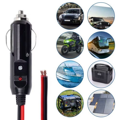 Adaptador encendedor Enchufe auto 12v 24v con Fusible
