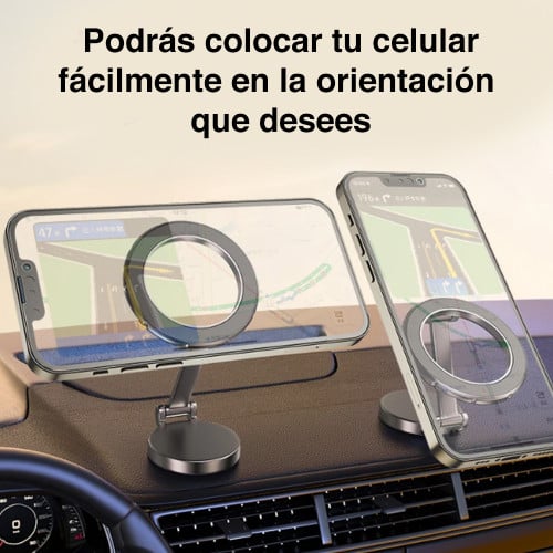 Soporte celular automóvil con imán de aluminio Soporte celular automóvil con imán de aluminio