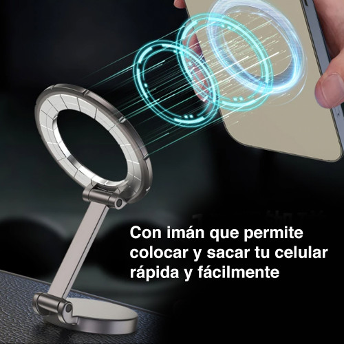 Soporte celular automóvil con imán de aluminio Soporte celular automóvil con imán de aluminio