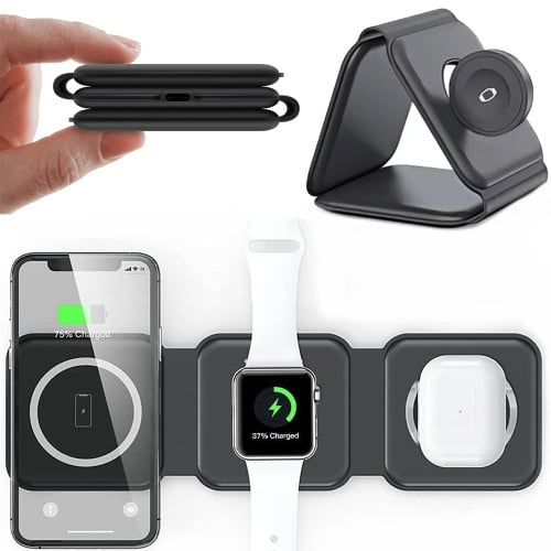 Cargador 3 en 1 para Apple Watch iPhone Airpods Cargador 3 en 1 para Apple Watch iPhone Airpods
