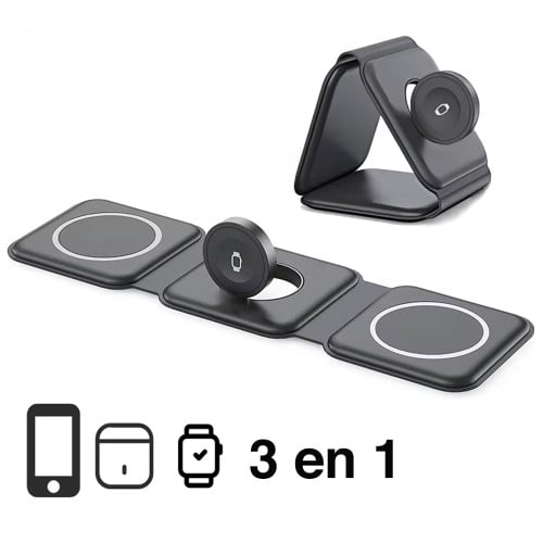 Cargador 3 en 1 para Apple Watch iPhone Airpods Cargador 3 en 1 para Apple Watch iPhone Airpods