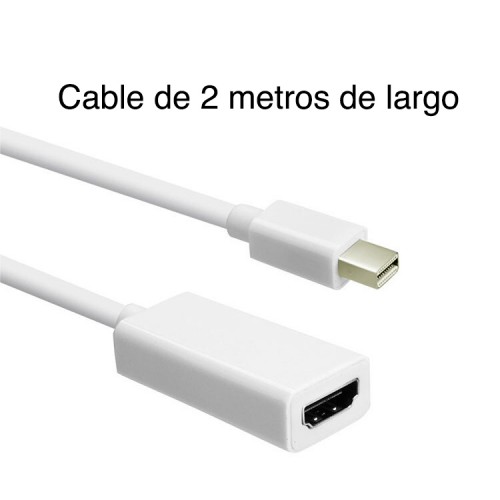 Cable Mini Displayport a HDMI Hembra 2 metros
