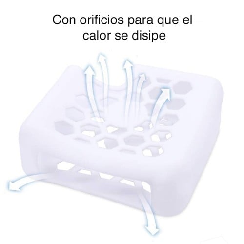 Protector Cargador Macbook Pro 60W silicona blanco Protector Cargador Macbook Pro 60W silicona blanco