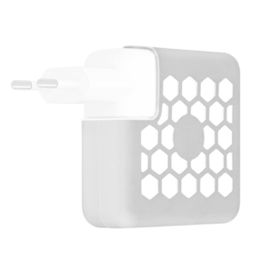 Protector Cargador Macbook Pro 60W silicona blanco Protector Cargador Macbook Pro 60W silicona blanco