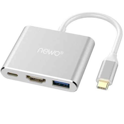 Adaptador Ficha Tipo C A Hdmi Y Usb 3.0 Mac Celular Video