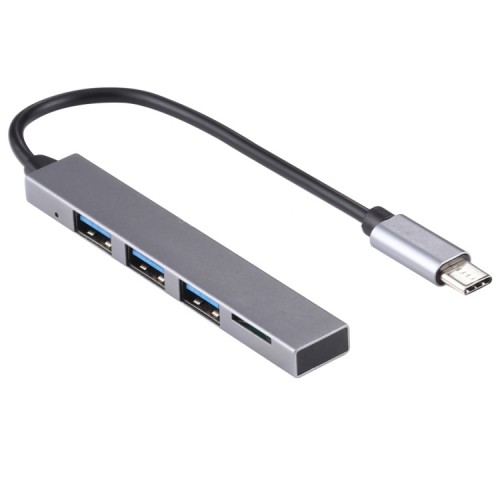 Hub USB C con 3 puertos USB 3.0 y lector SD 