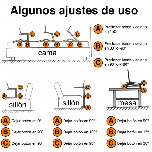 Mesa para Notebook cama plegable con ventilador