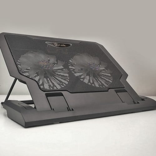 Base ventilador notebook 2 ventiladores ajustable Utek Base ventilador notebook 2 ventiladores ajustable Utek