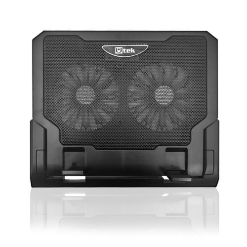 Base ventilador notebook 2 ventiladores ajustable Utek Base ventilador notebook 2 ventiladores ajustable Utek