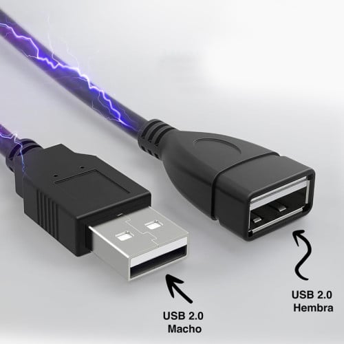 Cable extensión USB 2.0 macho hembra 1.8 metros Cable extensión USB 2.0 macho hembra 1.8 metros