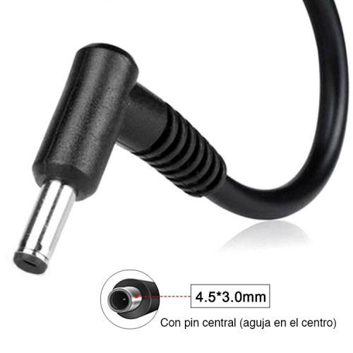 Cargador para Dell 19.5V 3.33A 60W pin central