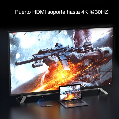 Adaptador Usb Tipo C Hub HDMI Mac Notebook Vention