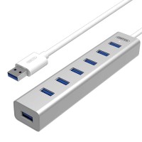 Hub USB 3.0 duplicador 7 puertos energizado Unitek