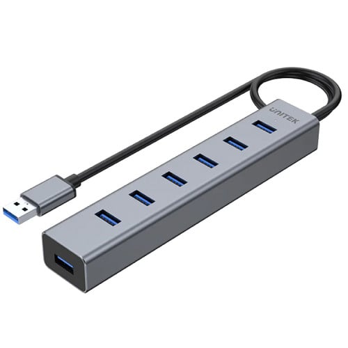 Hub USB 3.0 duplicador 7 puertos energizado Unitek Hub USB 3.0 duplicador 7 puertos energizado Unitek