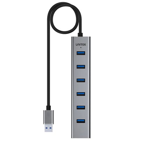 Hub USB 3.0 duplicador 7 puertos energizado Unitek Hub USB 3.0 duplicador 7 puertos energizado Unitek