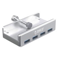 Hub 4 Usb 3.0 Aluminio con prensa plateado