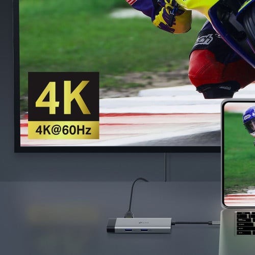 Docking USB C a HDMI RJ45 USB 3.0 100W