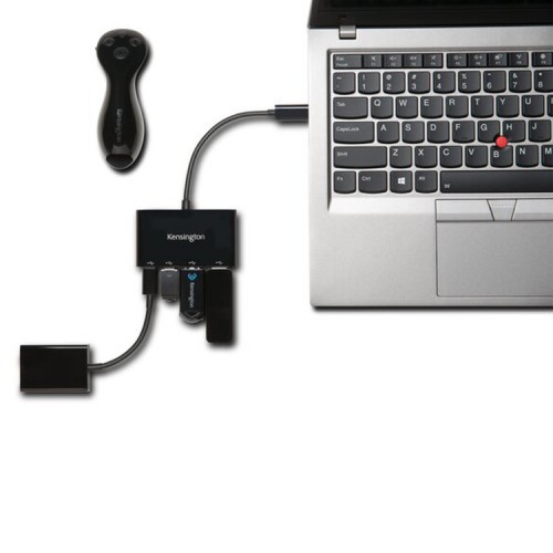Hub USB C a USB C y USB 3.0 Kensington CH1000