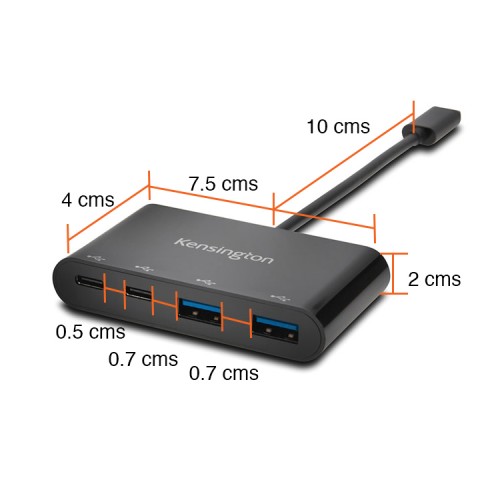 Hub USB C a USB C y USB 3.0 Kensington CH1000
