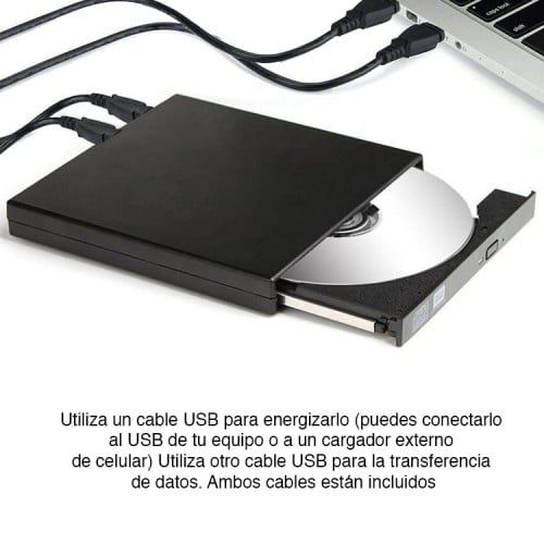 Lector reproductor de CD DVD Externo USB