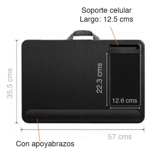 Bandeja Notebook Cama soporte celular y mouse pad