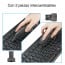 Aspiradora USB para teclado con cepillo y luz