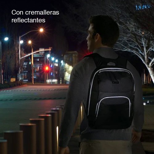 Mochila Notebook 14" Negra con reflectante Kensington 