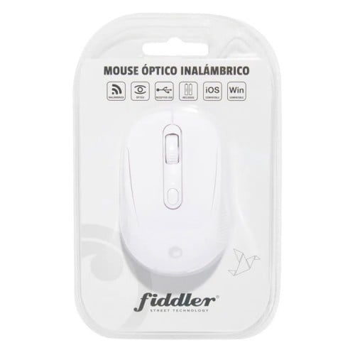 Mouse inalámbrico Macbook Notebook Fiddler Blanco