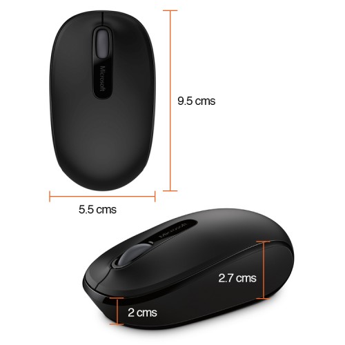 Mouse inalámbrico USB Microsoft 1850 Negro
