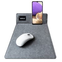Mouse Pad cargador inalámbrico y soporte celular