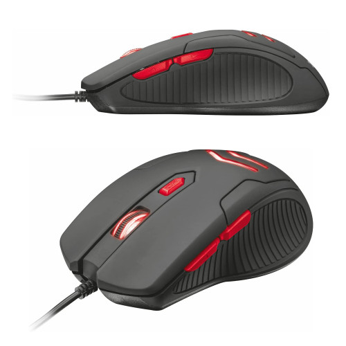 Kit Mousepad y Mouse Trust Gaming Ziva Kit Mousepad y Mouse Trust Gaming Ziva