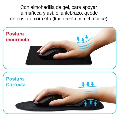 Mouse Pad con gel ergonómico para mouse