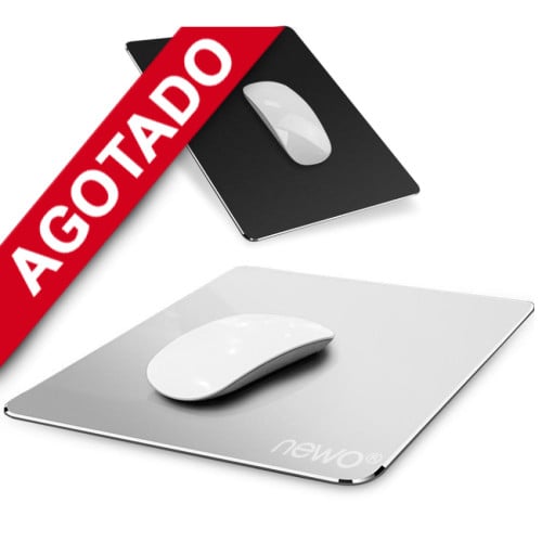 Mouse Pad Reversible Aluminio y Cuero PU 