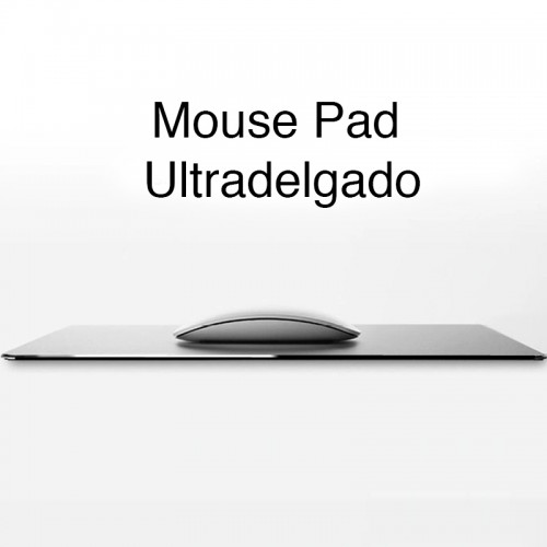 Mouse Pad Reversible Aluminio y Cuero PU NW-A20
