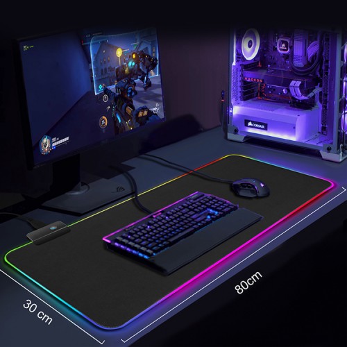 Mouse Pad RGB Led XL Gamer 80 x 30 cms FGD-02 