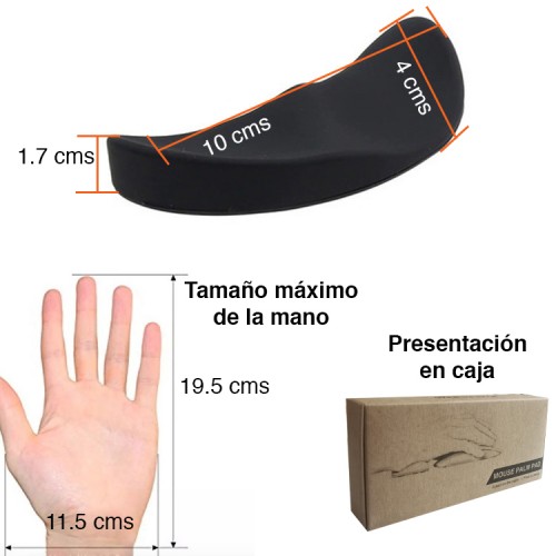 Reposa Muñecas apoya mouse Newo NW-AER