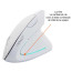 Mouse Vertical Ergonómico Cable USB Blanco