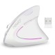 Mouse Vertical Ergonómico Inalámbrico Blanco