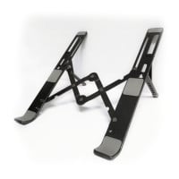 Soporte Notebook aluminio negro hasta 14 pulgadas