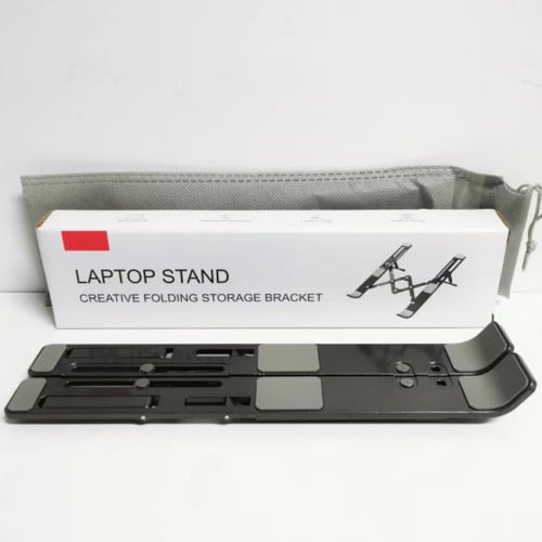 Soporte Notebook aluminio negro hasta 14 pulgadas