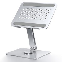 Soporte Notebook Giratorio aluminio ajustable hasta 15.6"