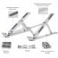 Soporte Plegable Notebook y Macbook 14" Aluminio 