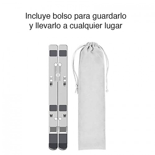 Soporte Plegable Notebook y Macbook Aluminio 14" NW-A11