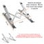 Soporte Plegable Notebook y Macbook Aluminio 14" NW-A11