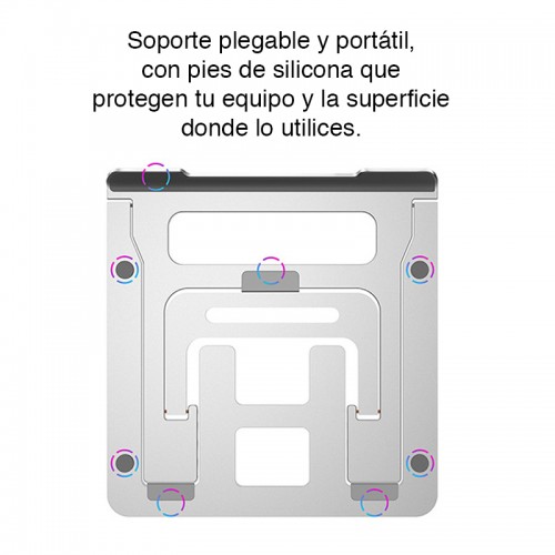 Soporte Notebook Macbook 15.4" Aluminio Plegable NW-A15