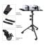 Atril Notebook ajustable y soporte celular con ruedas	