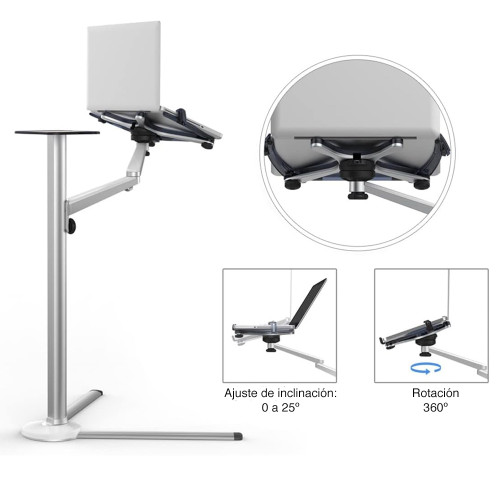 Stand para Notebook Tablet Smartphone aluminio 105 cms Stand para Notebook Tablet Smartphone aluminio 105 cms