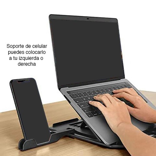 Soporte Notebook y celular altura plegable NW-638C