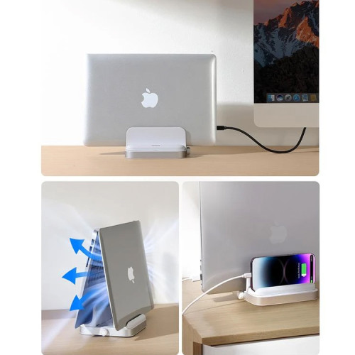 Soporte vertical Notebook Macbook ajustable escritorio Soporte vertical Notebook Macbook ajustable escritorio